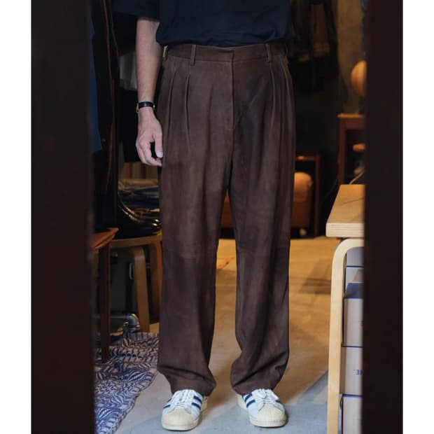 24aw Suede Trousers