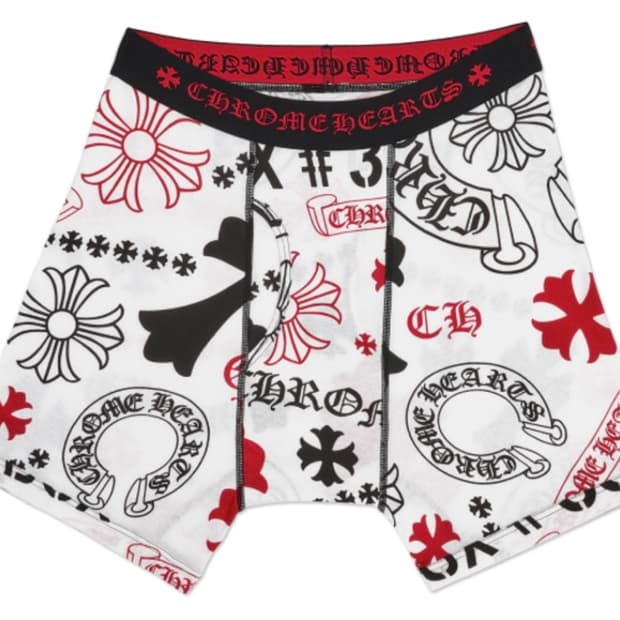 크롬하츠 팬티 박서 브리프 클래식 립 화이트 블랙 레드