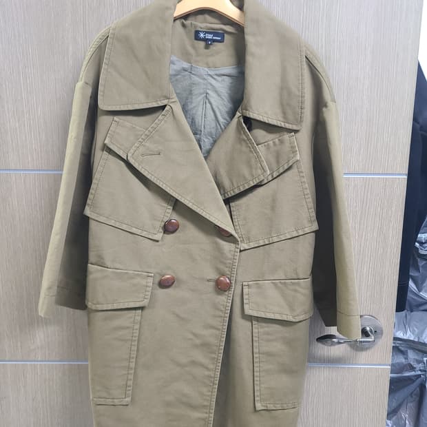 이자벨마랑 에뚜왈 트렌치코트 카키색상 0