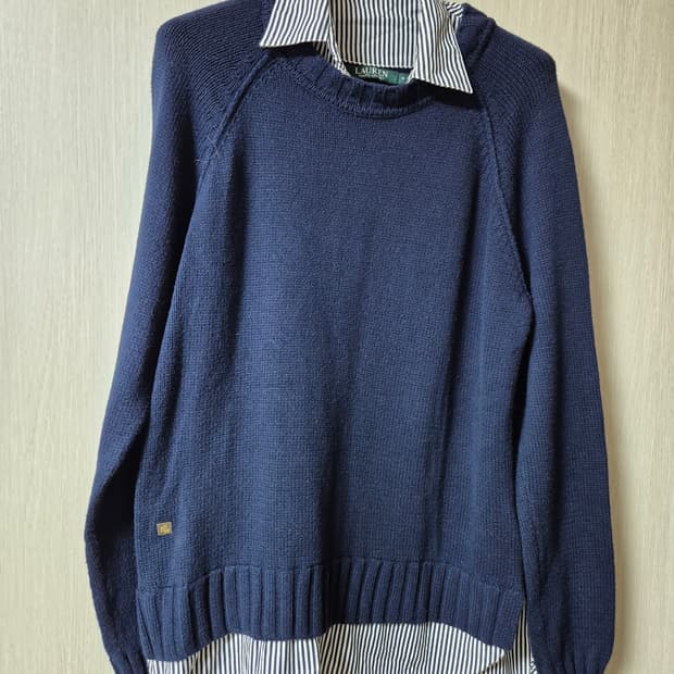 폴로 랄프로렌  스프라이트 카라 니트 레이어드스웨터 M