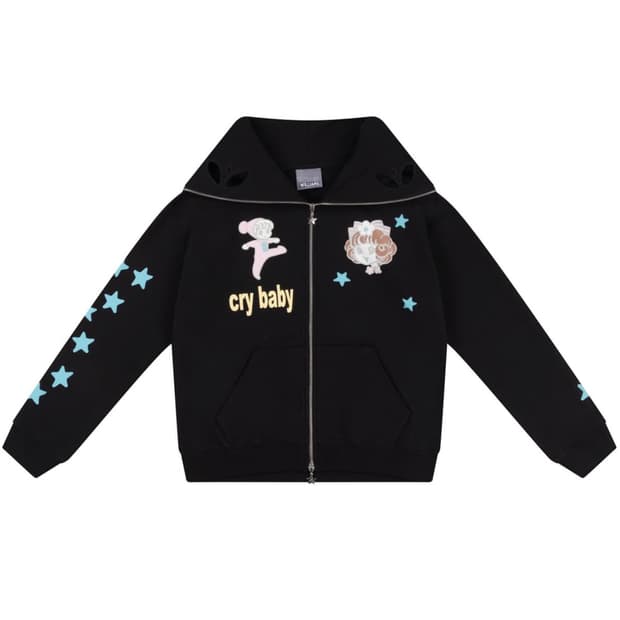 애슐리윌리엄스 cry baby 후드집업