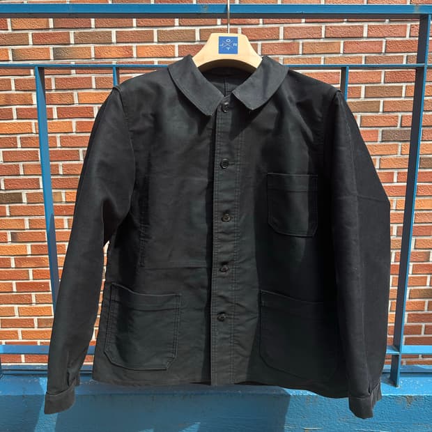 오리지날 40s 블랙몰스킨 프랜치 워크자켓