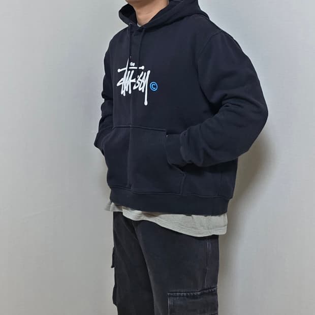 스투시 후드티 L 스투시 후드 100 스투시 자수 후드티 L 스투시 후디