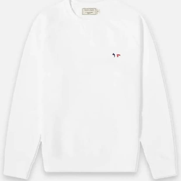 메종키츠네 트라이컬러 폭스 패치 맨투맨 