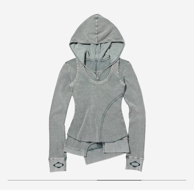 미스치프 레이어드 후드 카키 M