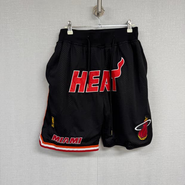 저스트돈 NBA 마이애미 히트 블랙 반바지