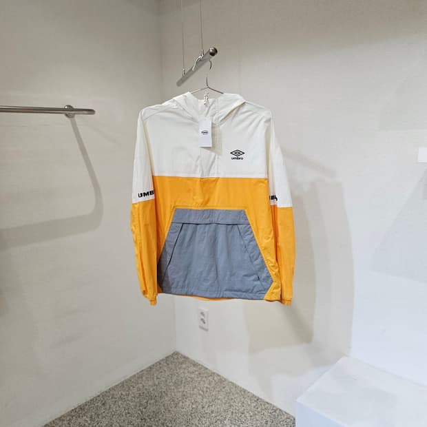 엄브로 팝러쉬 컬러블럭 후드 아노락