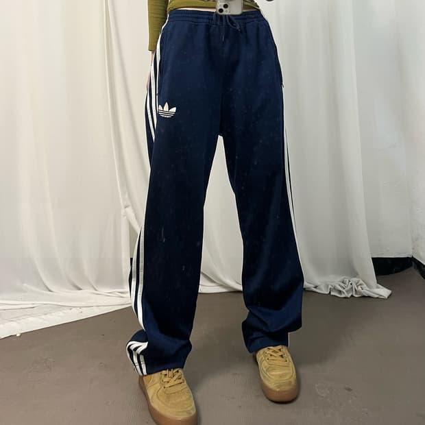 Adidas navy Firebird track pants