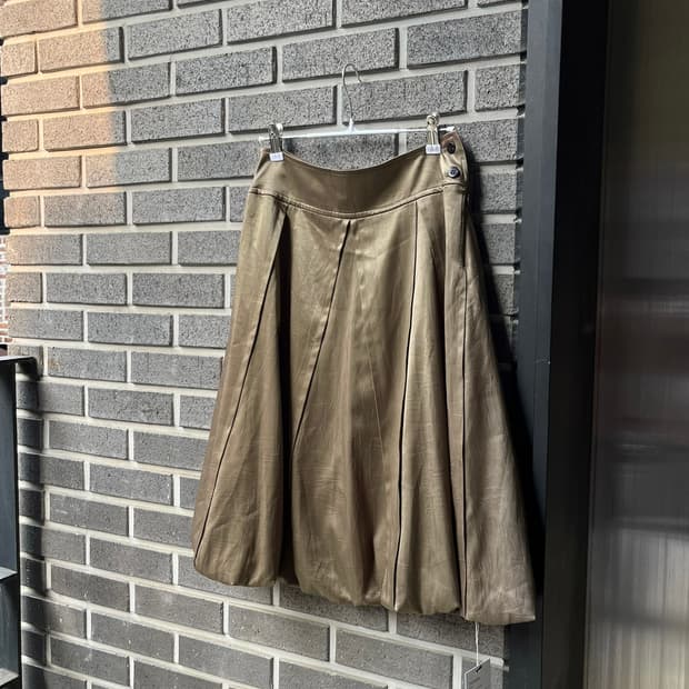 CARA 벌룬 스커트 올리브그린