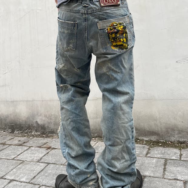 돌체앤가바나 00s 디스트로이드 데님팬츠