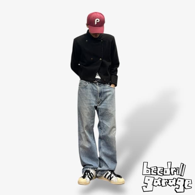 00s 리바이스 505 레귤러핏 연청 데님팬츠