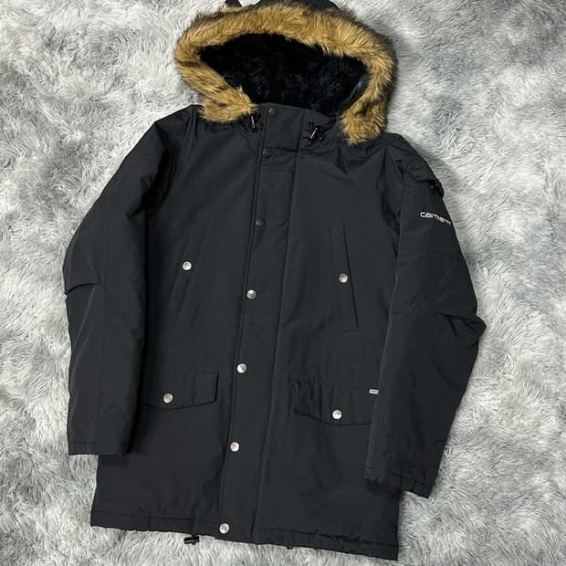 칼하트 앵커리지 야상 파카 블랙 s