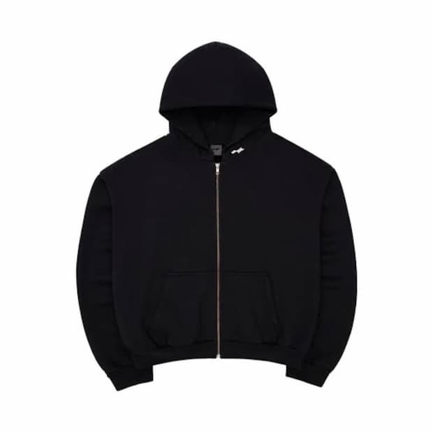 Skylrk 헤일리 black zip up hoodie