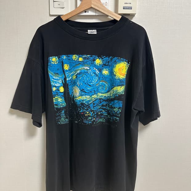 90s 빈티지 반고흐 반팔 티셔츠