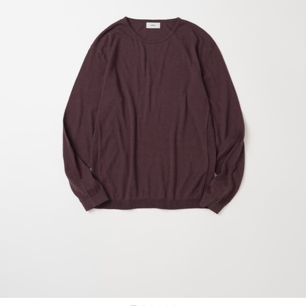 마이라이브러리 125 Silky Round Neck Knit Prun L