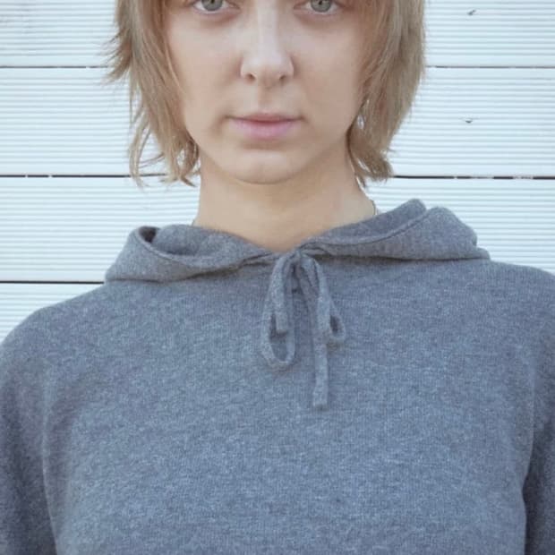 Mudule knit hoodie (black)