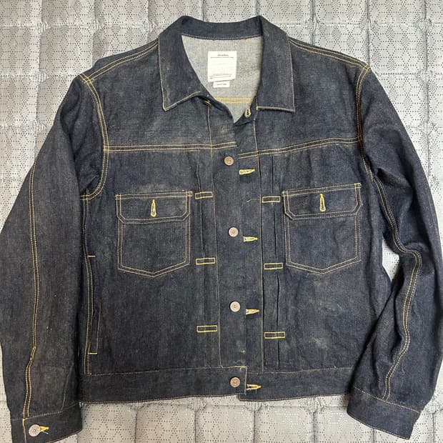 Visvim  101 JKT RAW MUD OVERDYE