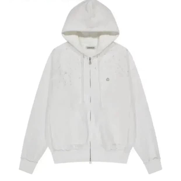 코이세이오 트윙클 후드집업 화이트