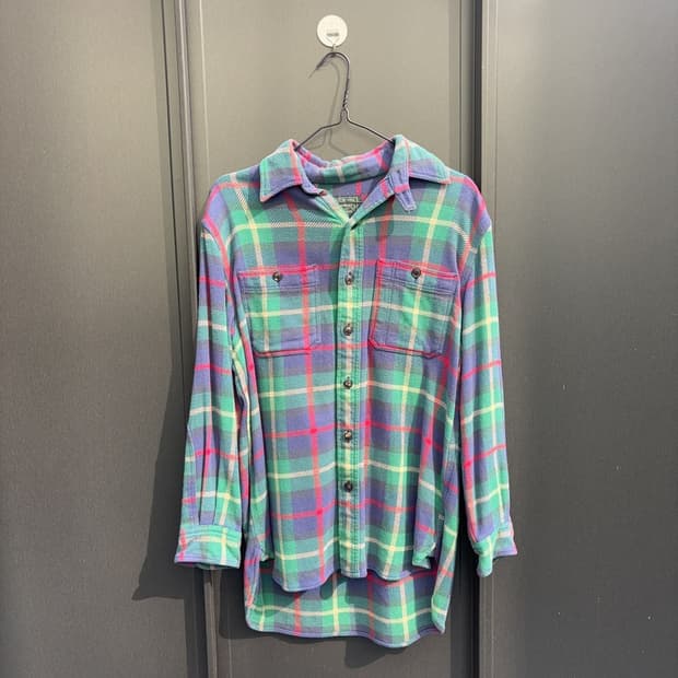 폴로 컴퍼니 빈티지 체크 긴팔 셔츠 S P00017