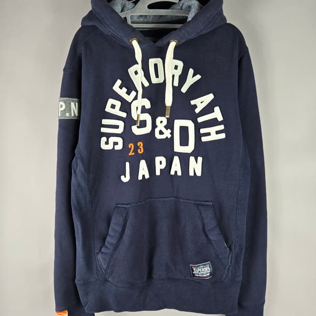 [무료배송]슈퍼드라이 M 남성 기모 후드티 후드 긴팔 티셔츠