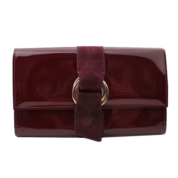 까르띠에 트리니티 버건디 페이턴트 지갑