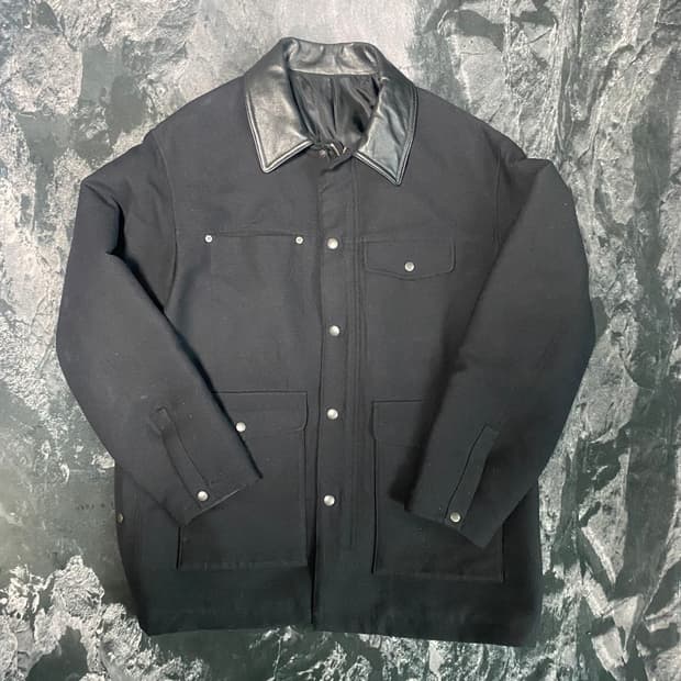 유스 레더칼라 헌팅자켓