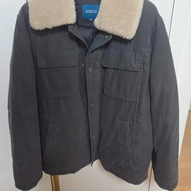 지오투 누볼라 양털카라 덕다운 자켓 패딩 100