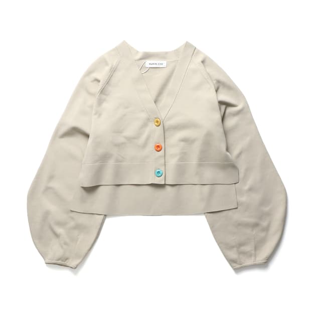 HeRIN.CYE Color Button Cardigan