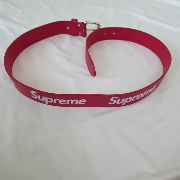 슈프림 리핏 레더 벨트 레드(L-XL)