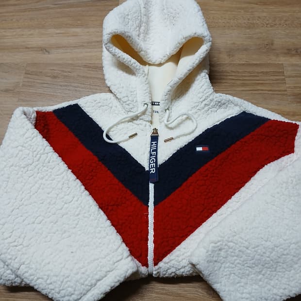 TOMMY 타미힐피거 여성 후리스 점퍼 자켓