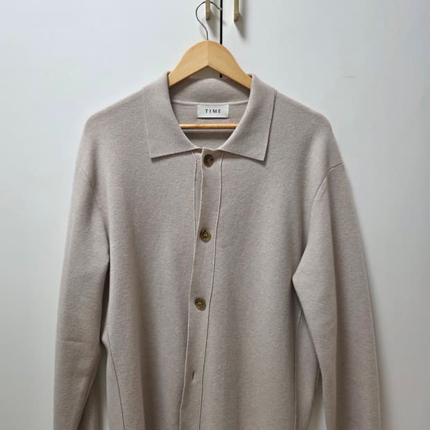 타임옴므 셔츠가디건 베이지 [100]