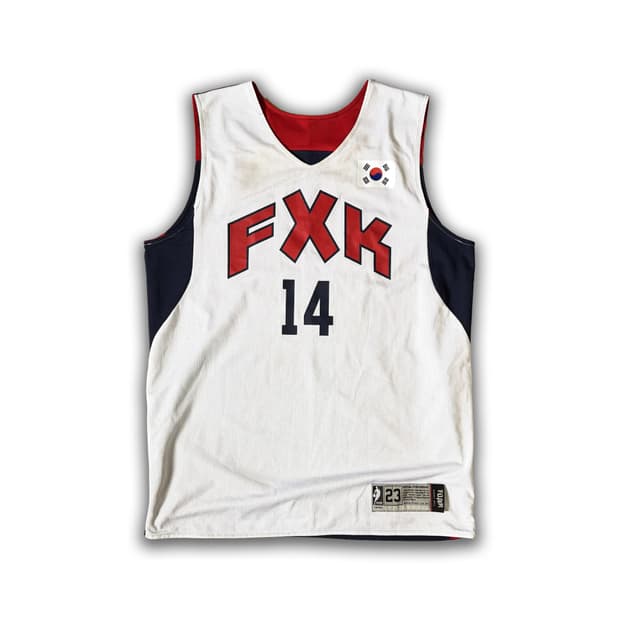 L) PLAYER FXK 리버시블 농구 유니폼 정대만 14번