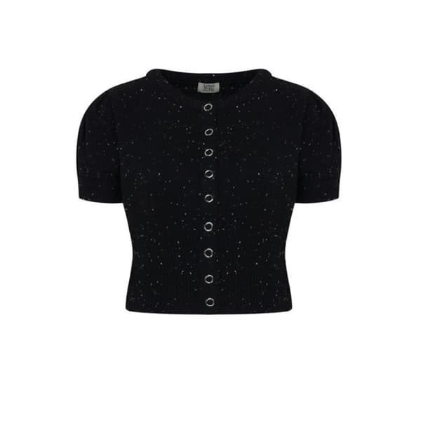 레터프롬문 반팔가디건