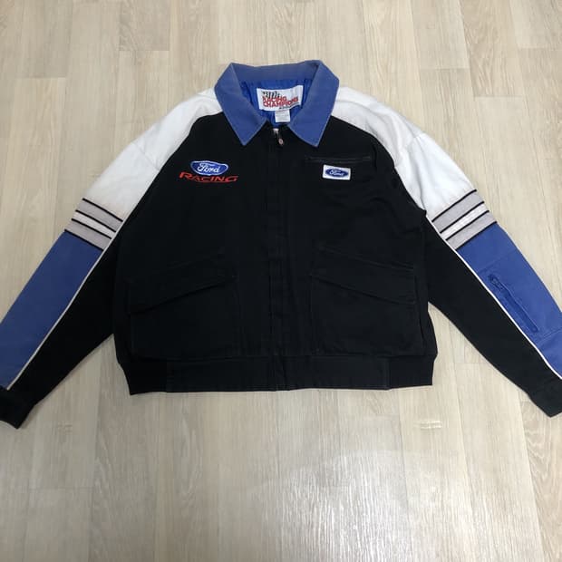 (XL) 레이싱 챔피언 포드 FORD 레이싱 싱글 집업 자켓