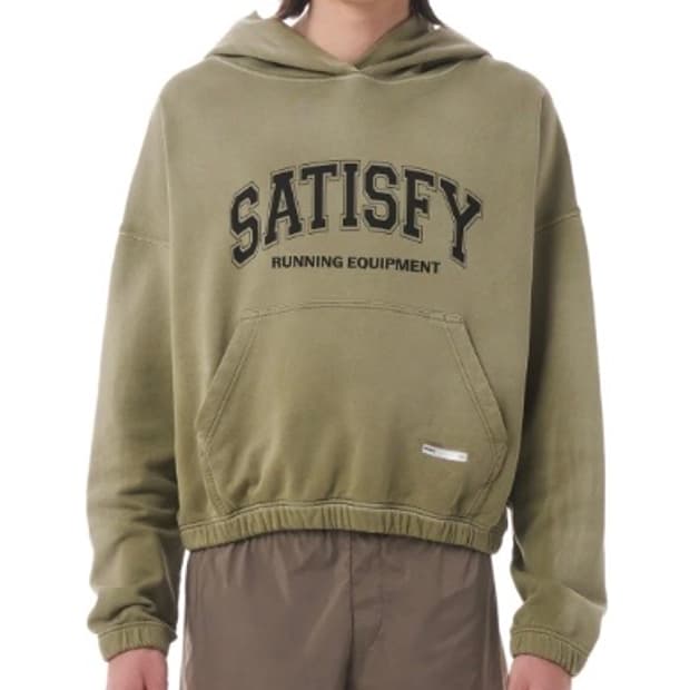 Satisfy 소프트셀 후드 선 블리치드 밀리터리 올리브