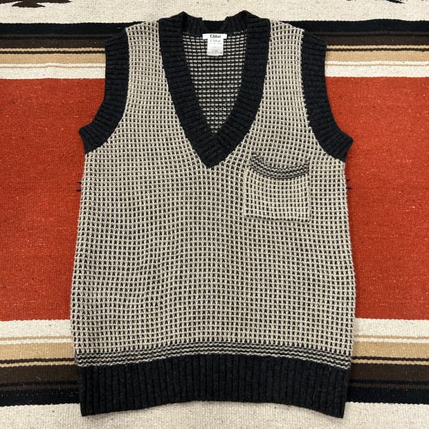 끌로에 포켓 니트 베스트