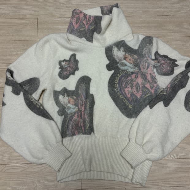 Kiko kostadinov 프린트 목폴라 니트