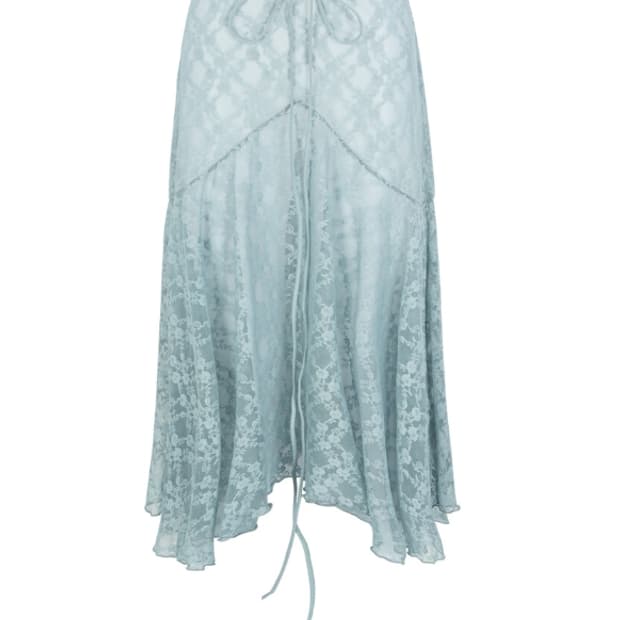 MINJIENA lace skirt bluegrey