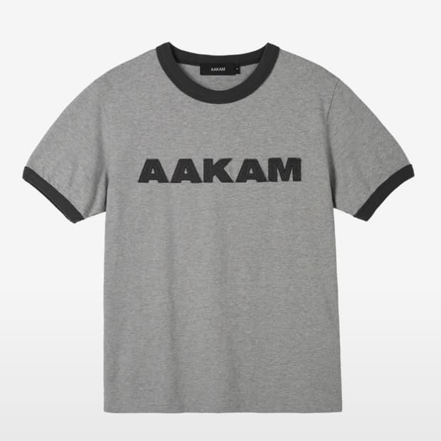 아캄 반팔 링거탑 Logo Patch Ringer Top