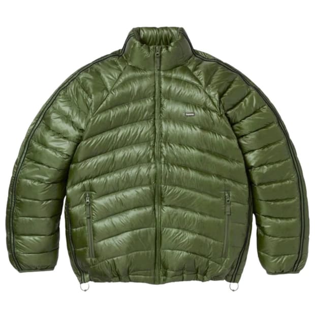 슈프림 마이크로 다운 자켓 올리브 M 