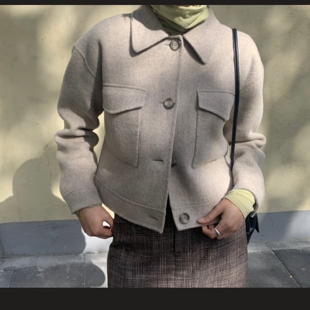 ORE 오어 캐시미어  울자켓  자켓 크롭 자켓 숏자켓