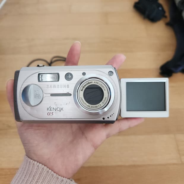 삼성 케녹스 알파5 디지털 카메라 디카 똑딱이 셀카 가능