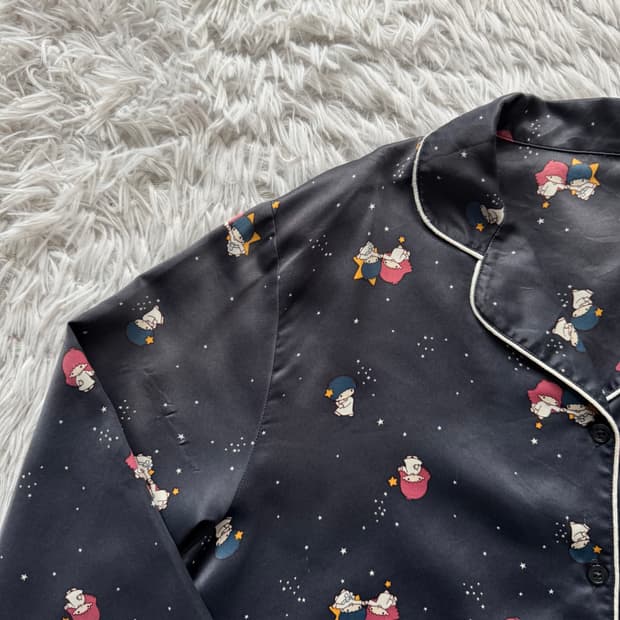LITTLE TWIN STARS 일본빈티지 지유 잠옷 파자마 M 40