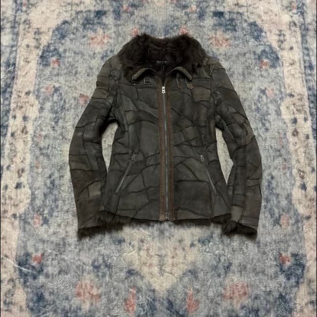 Tornado Mart 00‘s 퍼 패치워크 자켓