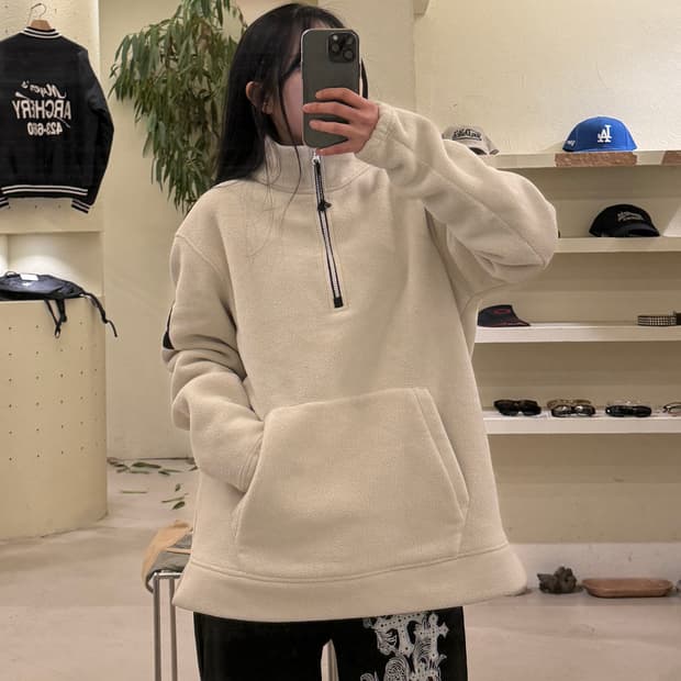 노스페이스 하프집업 플리스 풀오버 U511