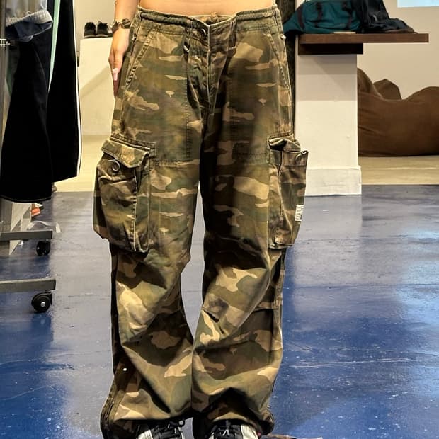 Military vtg 카모 카고 팬츠
