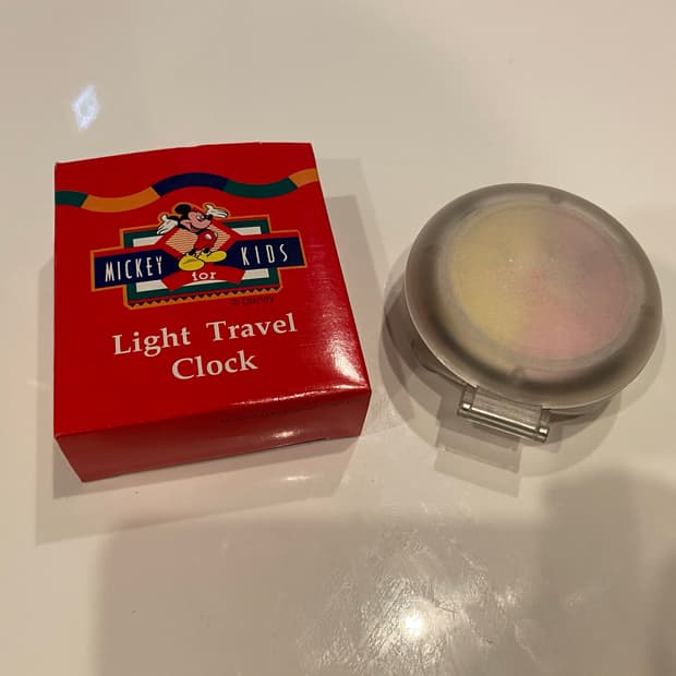 Mickey mouse light travel clock(새상품)