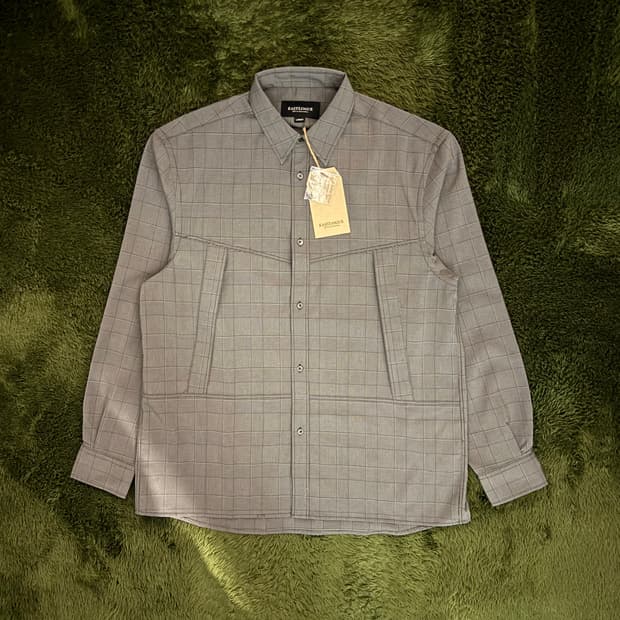 [M,L] 이스트로그 21FW 글렌 체크 유틸리티 폴리 셔츠