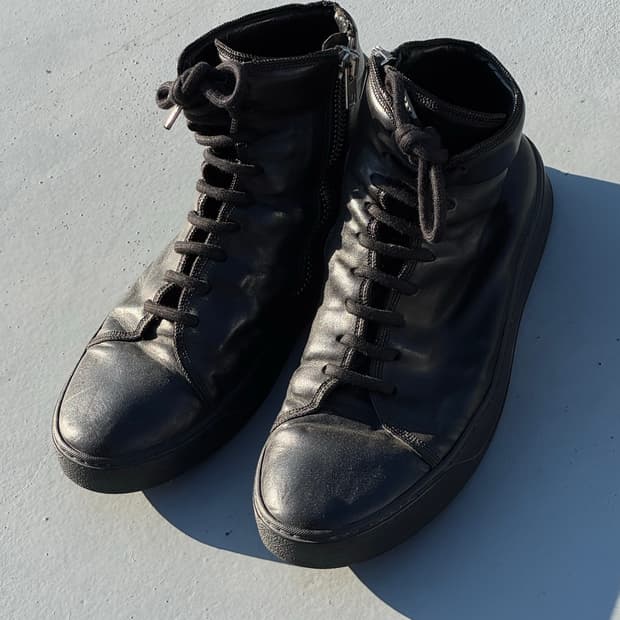 TLC Leather High-Top Sneakers