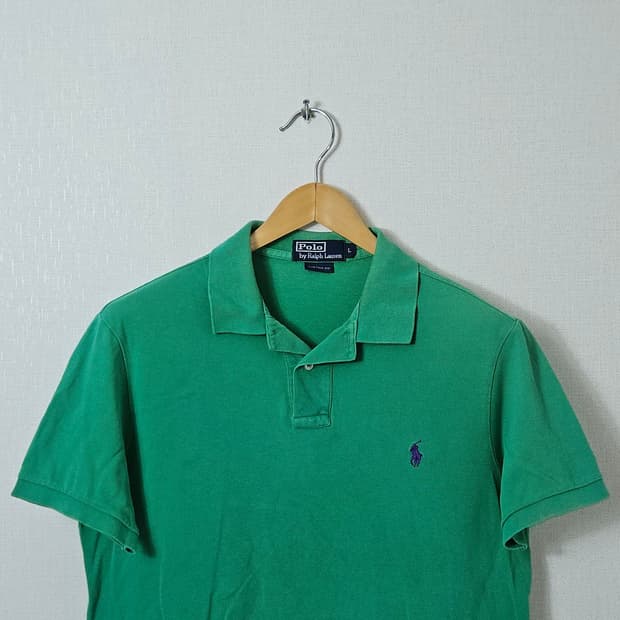 폴로 랄프로렌 반팔 카라티 피케티 애플그린 자수포니 L (국내판 정품)